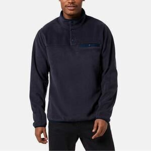 32 Degrees Men’s 1/4 Snap Pullover Fleece Sweater Black Size L